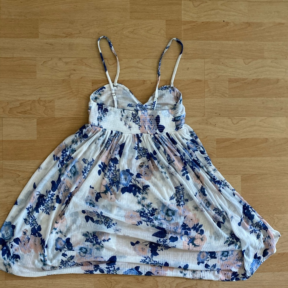 Free People white floral tunic top - Picture 4 of 8